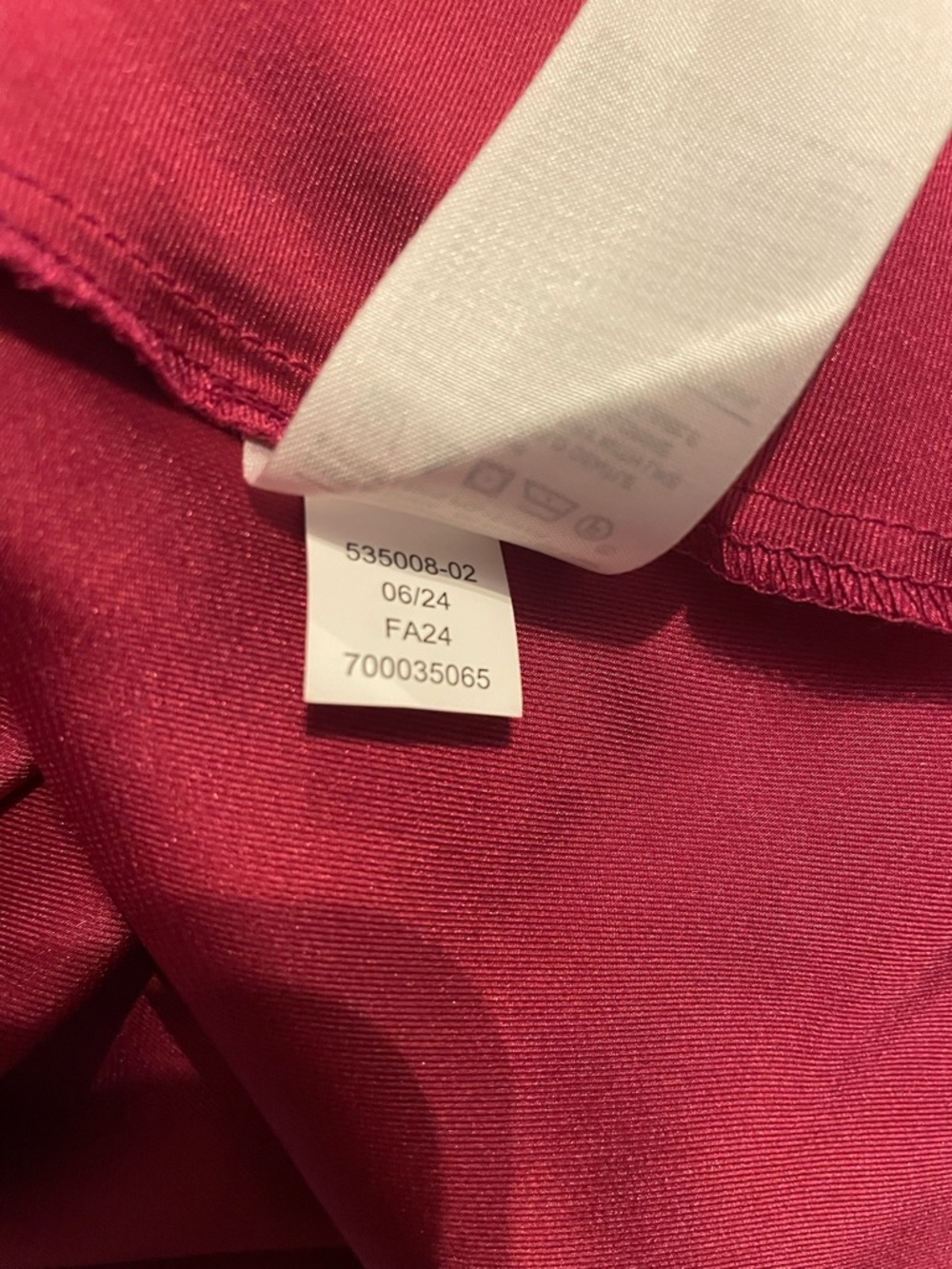 Banana Republic Satin Column Midi Dress Size 12 Berry Long Sleeve Cocktail - Picture 10 of 10